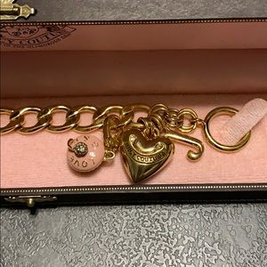 Juicy Couture charm bracelet with Cupcake charm
